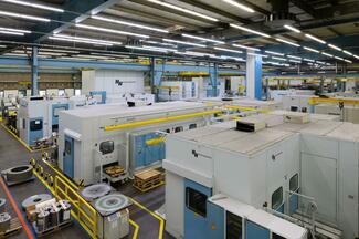 Acht Anlagen in der Nürnberger Fertigungshalle von Siemens verfügen nun über einen Production sowie einen Press Force Monitor. 