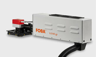 Der grüne Markierlaser Foba Y.0141-gr verfügt über eine Wellenlänge von 532 nm, eine Vanadat-Laserquelle und 14 W Laserleistung. 