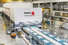 Die Fagor-Presslinie besteht insgesamt aus fünf Pressen mit einer Gesamtpresskraft von 73.000 kN.