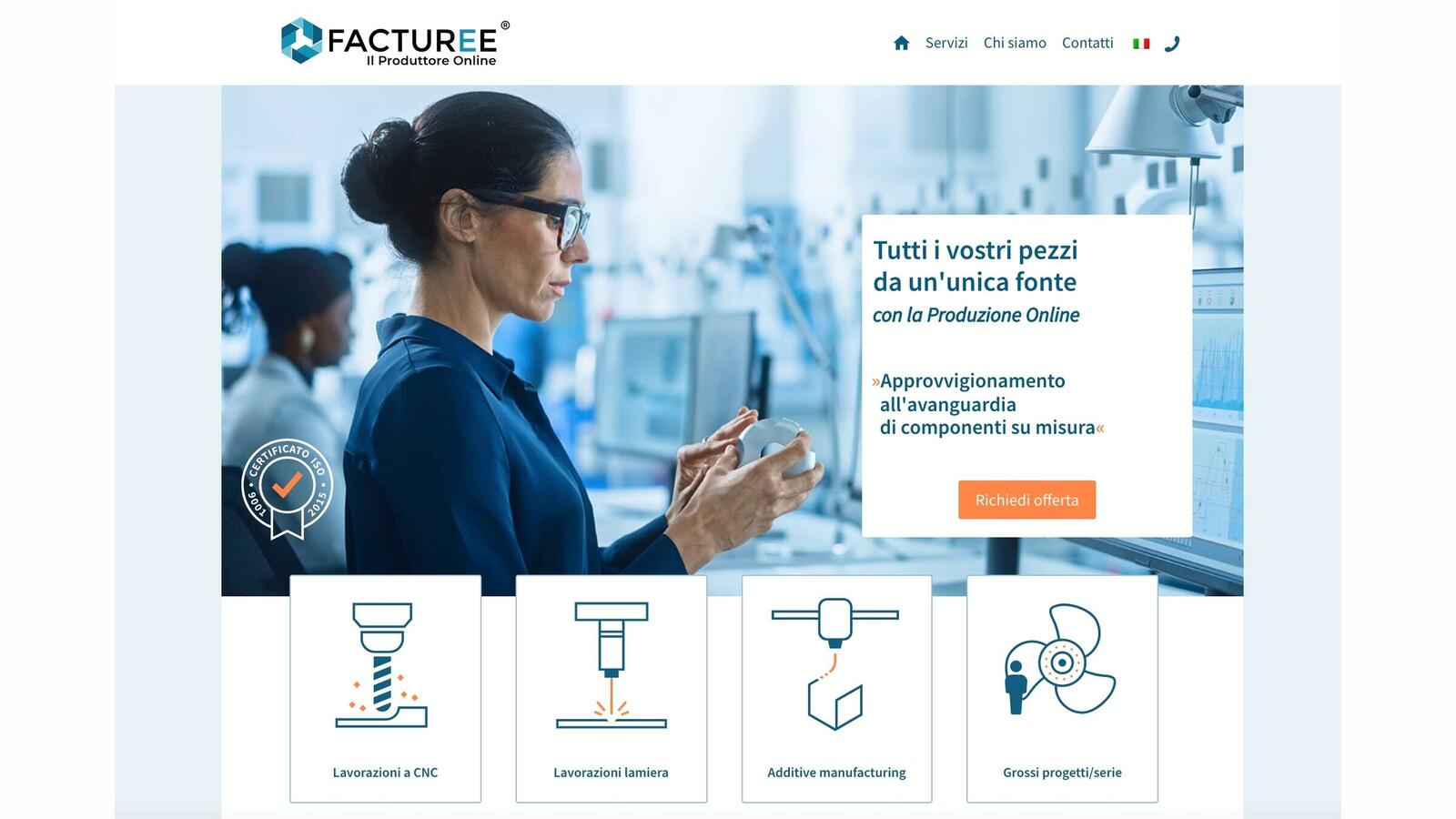 Die B2B-Fertigungsplatt­form von Facturee ist prädestiniert für die internationale Nutzung. Jetzt können auch Kunden aus Italien das Online-Angebot nutzen.